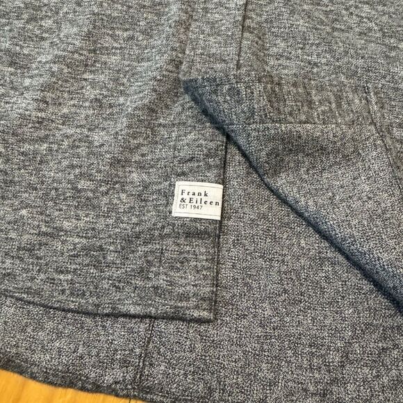 Frank & Eileen Finbar Shirt Mens SM Button Up 100% Cotton Heather Gray Flannel - Picture 3 of 9